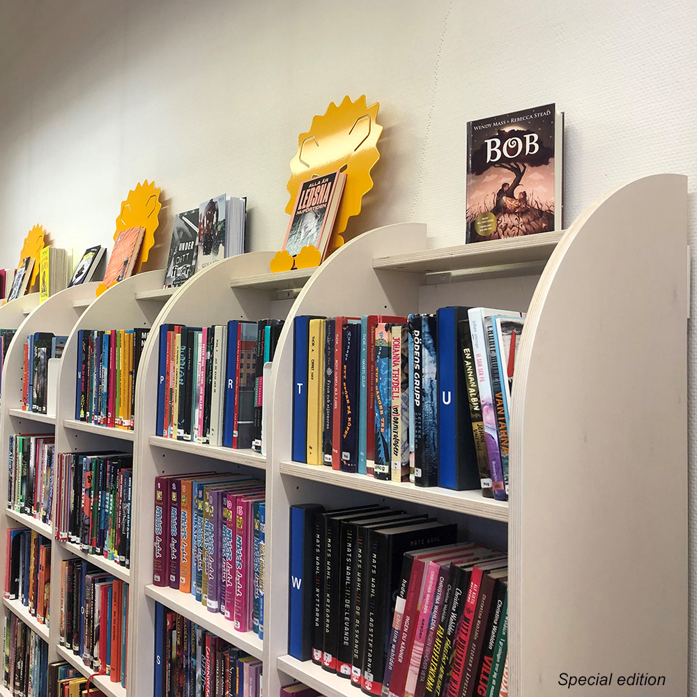 E21110 - single-sided with 10 shelves (8 adjustable)