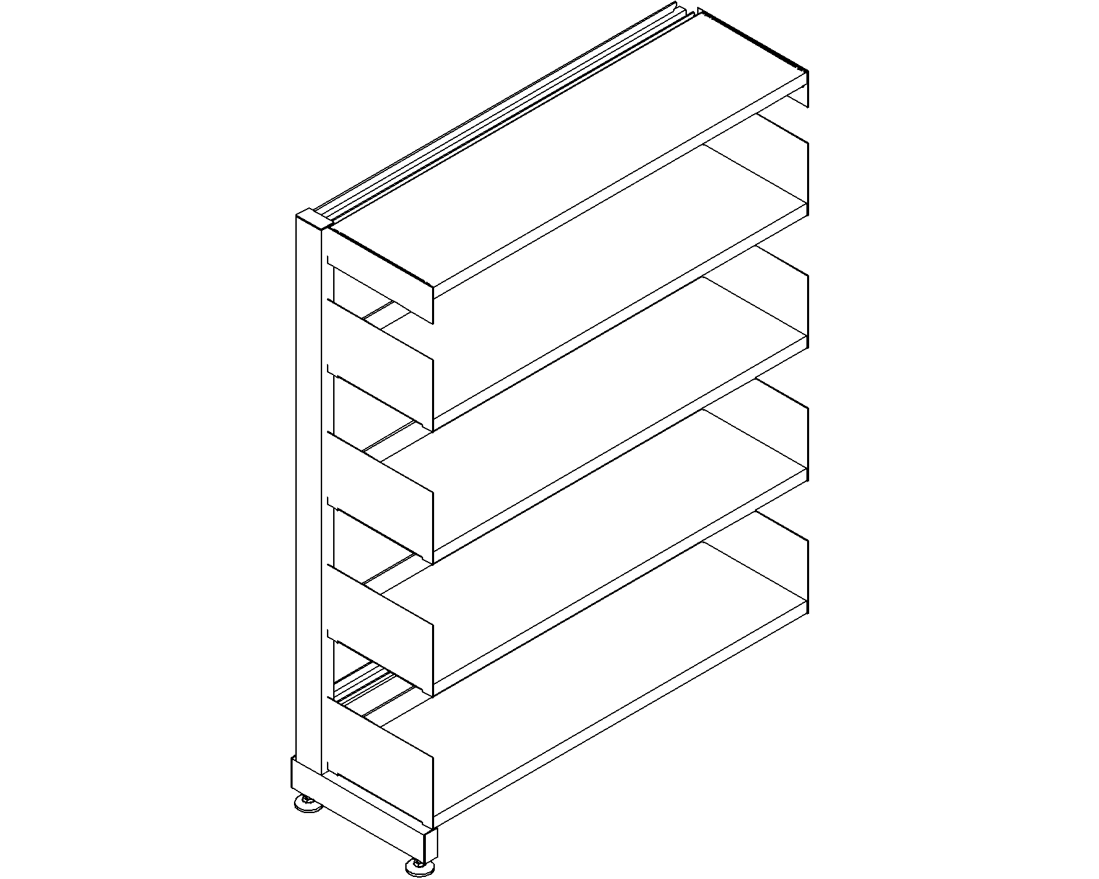 6030 add-on - single-sided - H1220 - D250 - W900 - 3D.dwg